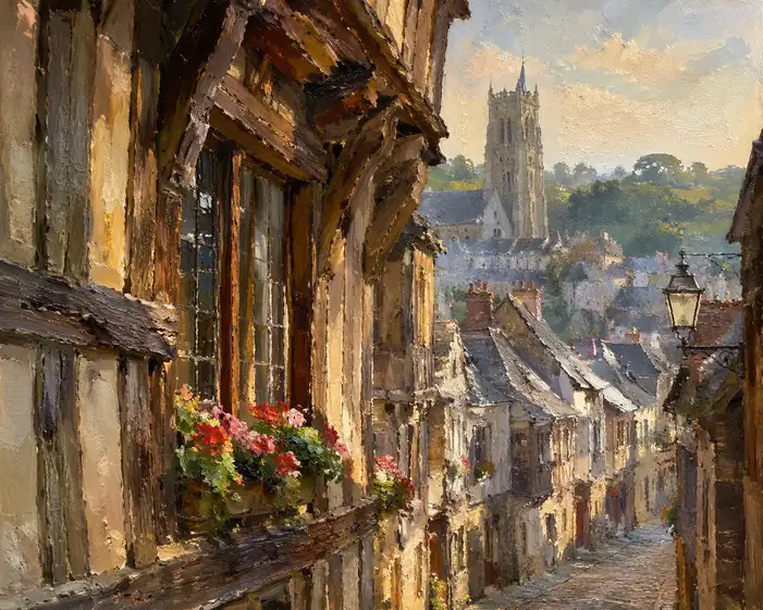 Nostalgic Light of the Old Town