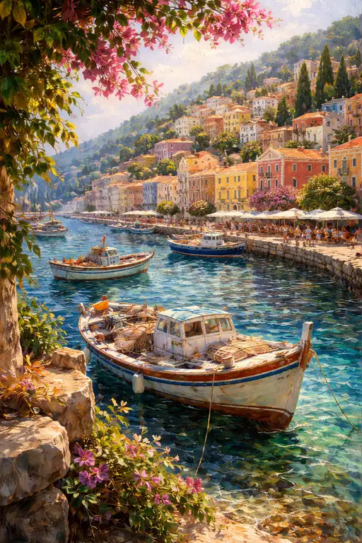 Anchored Dreams in a Turquoise Harbor