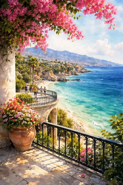 Balcony Over the Sapphire Sea