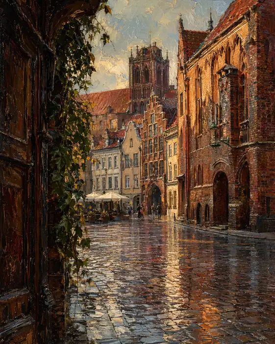 Echoes of the City: Rain and Brick