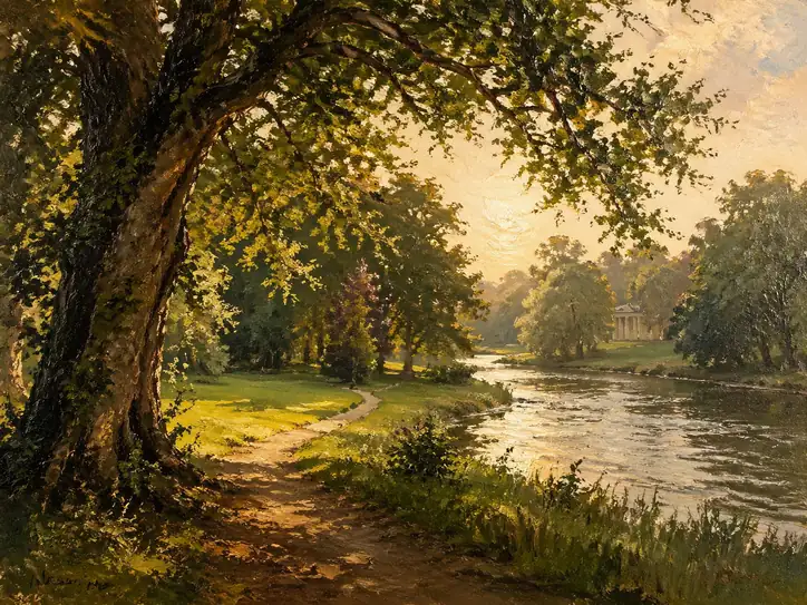The Neoclassical Echo at Sunset