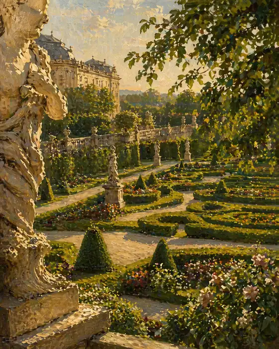 The Golden Hour Formal Garden