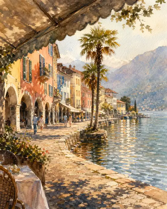 A Mediterranean Dream Through Framed Awnings