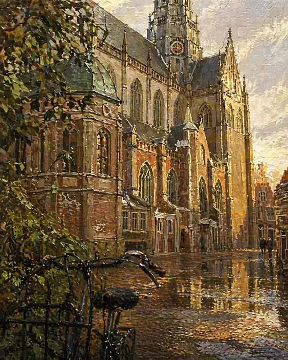 Golden Cathedral After the Rain