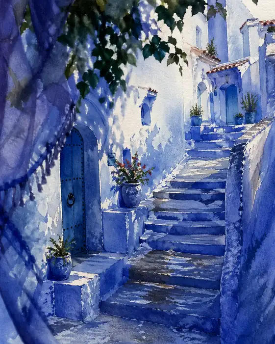 Ascent through the Azure Silence