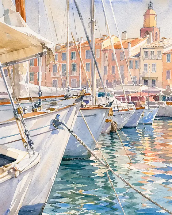 Symphony of White Sails and Blue