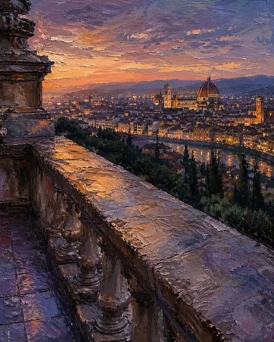 The Heart of Florence in a Gilded Veil
