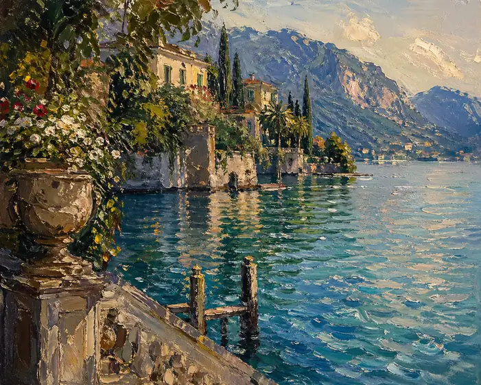 Eternal Resonance of the Sunlit Shore
