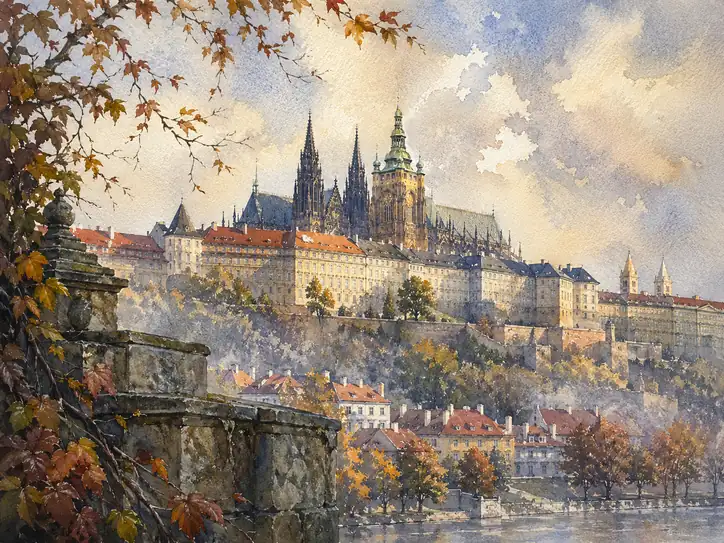 Autumn Gold on the Vltava
