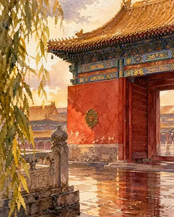 雨過天晴の紫禁城