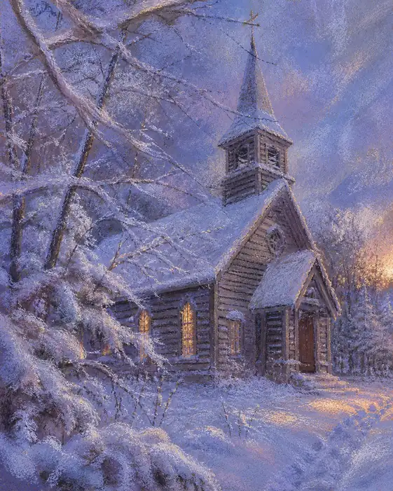 Quiet Sanctuary in the Twilight Snow