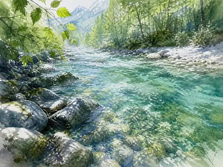The Crystalline Lyric of the Sunlit Stream