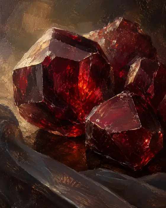 Crimson Ember in the Abyss