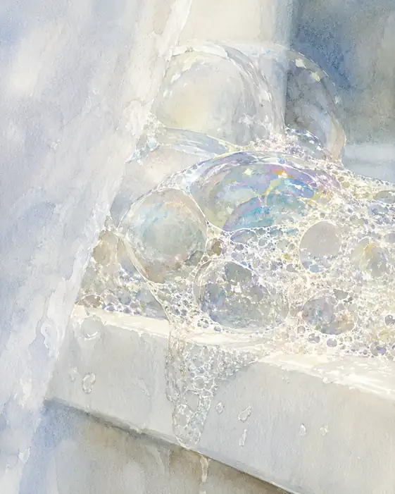 Ephemeral Light in Foam