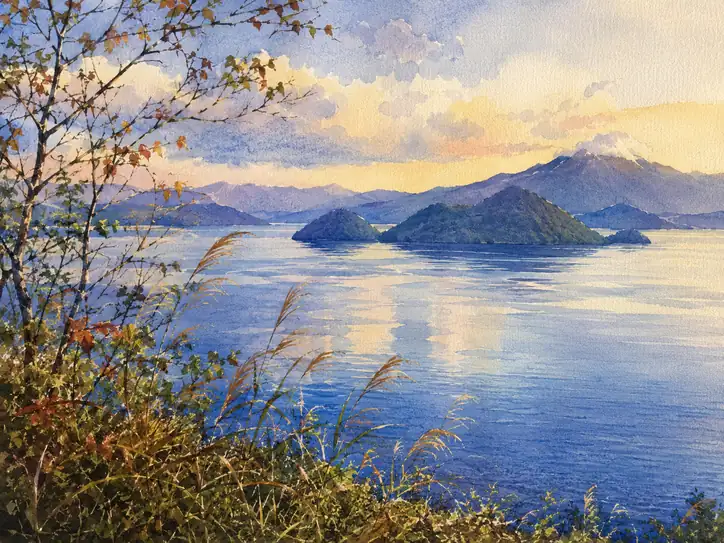 Luminous Calm Across the Water