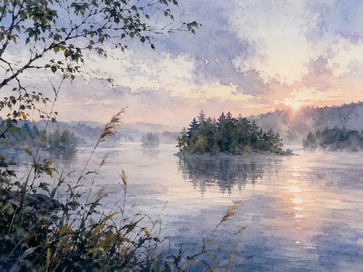 The Lake Where Morning Begins