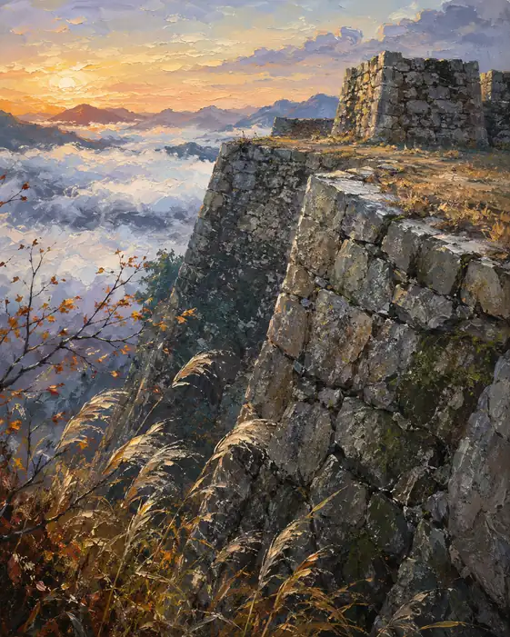 Bastion Floating in the Morning Mist