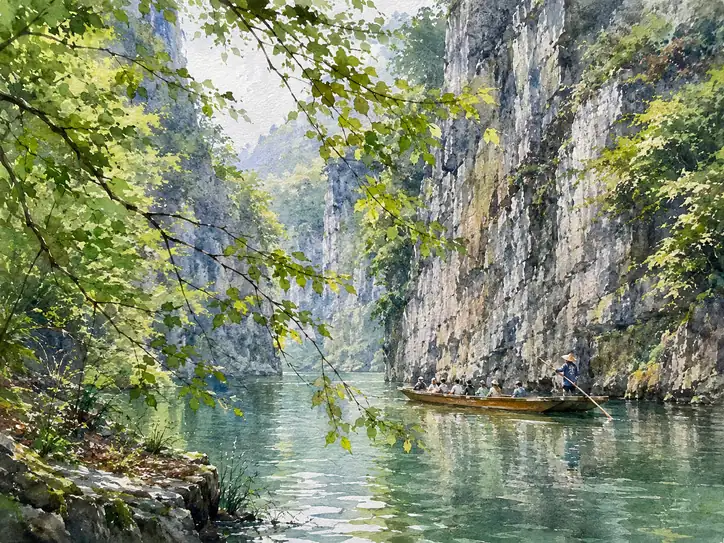 The Stillness of the Emerald Gorge