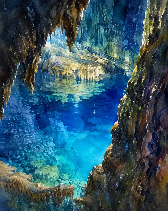 Luminous Depths: The Azure Sanctuary