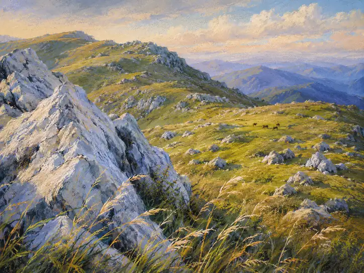 Sunlight on the Highland Stones