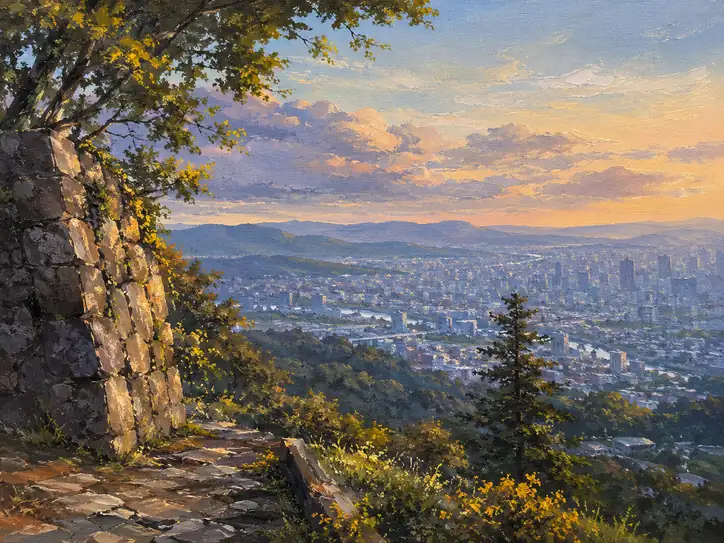 Twilight Outlook over the Radiant City