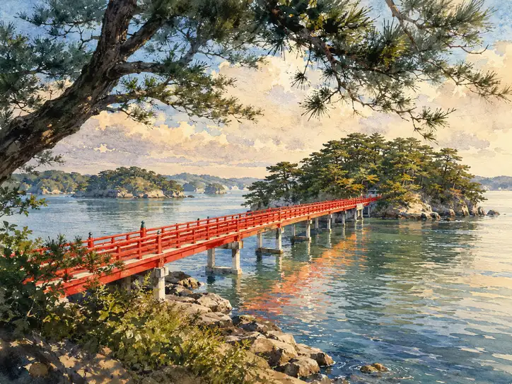 Vermilion Path to the Pine Island