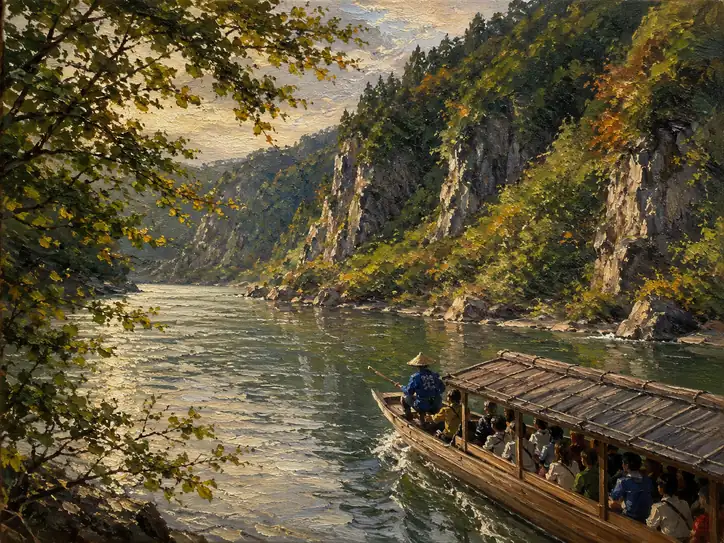 Golden Passage through the River Gorge