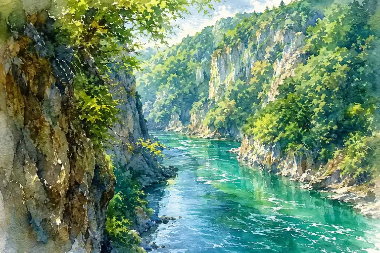 Crystal Currents in the Sunlit Gorge