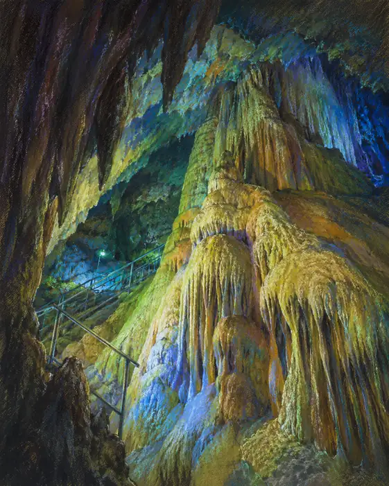 Luminous Labyrinth: The Azure Grotto