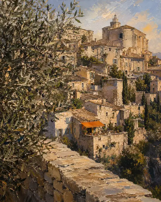 Timeless Echoes of the Sunlit Village