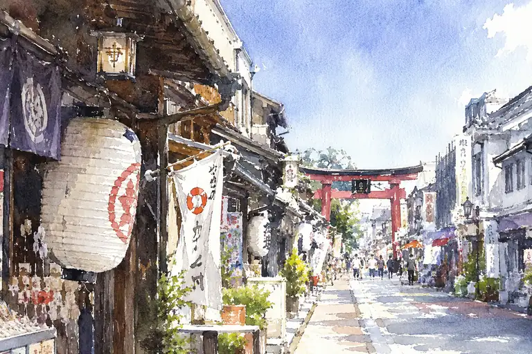 夏光の誘い、聖域へと続く朱の路