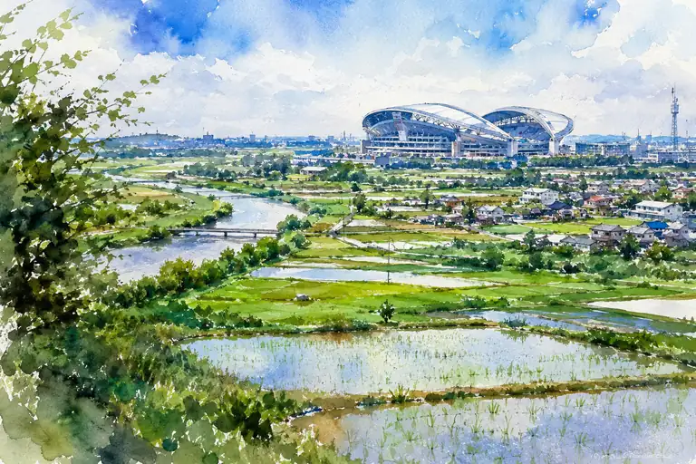 Future Over the Emerald Fields