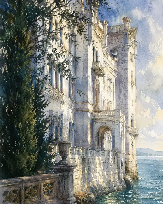 Whispers of Miramare: The Eternal White Guardian