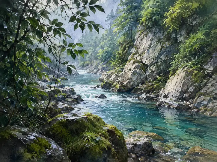 Emerald Whispers of the Hidden Gorge