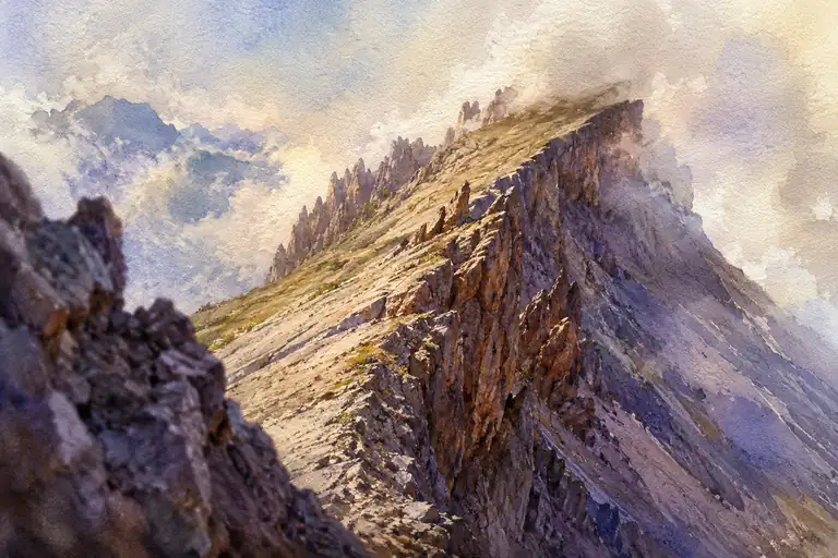 The Edge of Silence: Where Earth Meets the Clouds