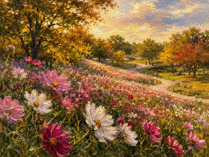 Autumn's Shimmering Tapestry