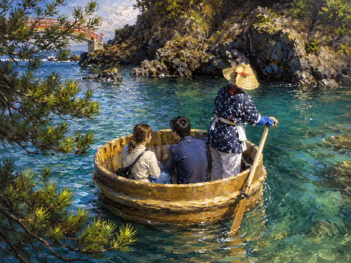 Traditional Harmony on Turquoise Tides