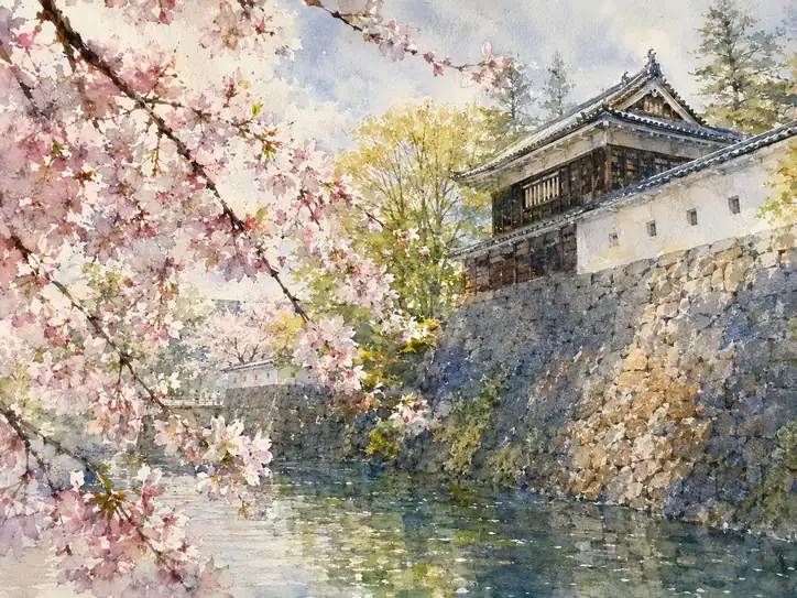Spring's Breath Upon the Ancient Keep