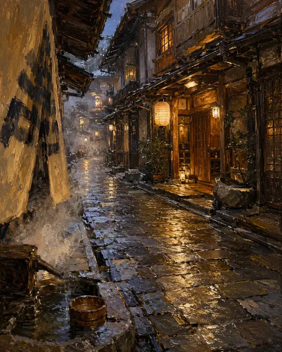 雨夜に煌めく静かな囁き