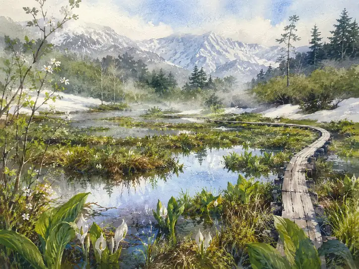 Silent Vows of the Alpine Spring