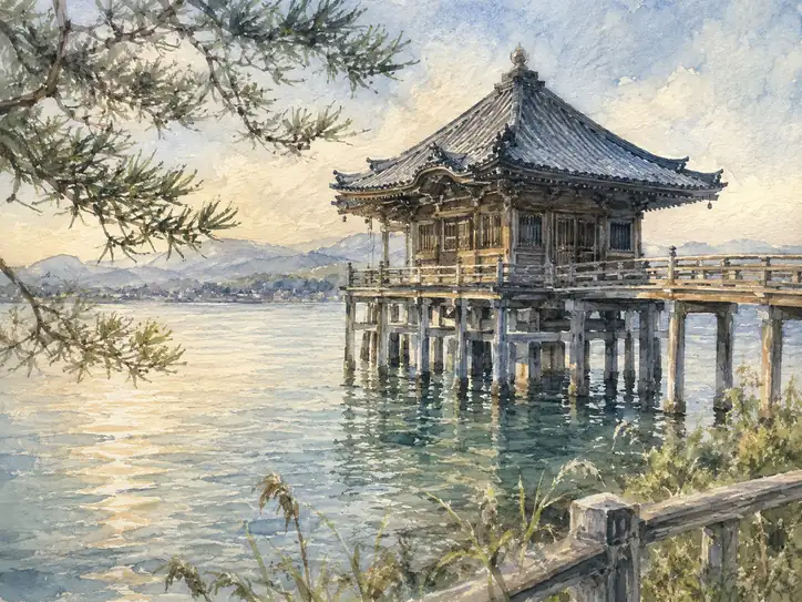 湖上に溶ける悠久の静寂