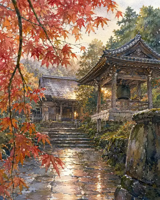 秋陽に染まる、祈りの余韻