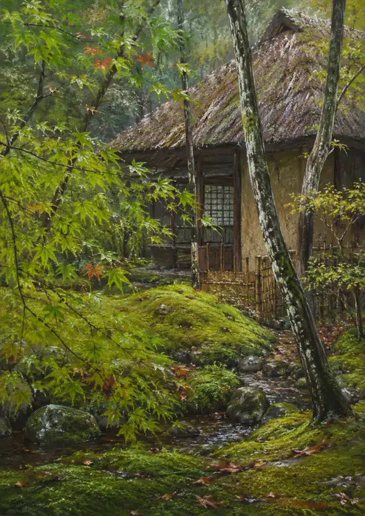 悠久を紡ぐ、苔むす森の家