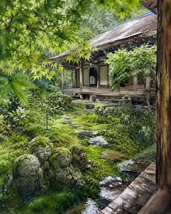 苔むす森の、微笑みの祈り