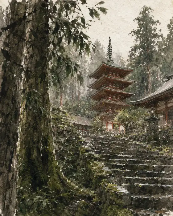 Echoes of Eternity in the Mossy Mist
