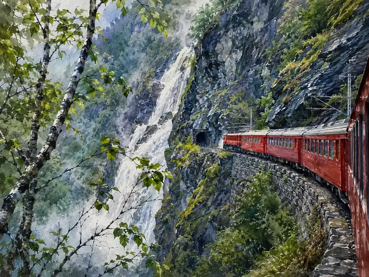 瀑布の鼓動、紅の旅路