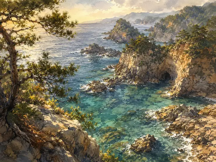翠玉の海に刻まれた悠久