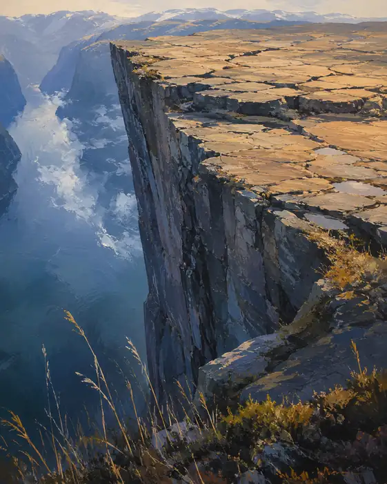 Solitude Above the Golden Clouds