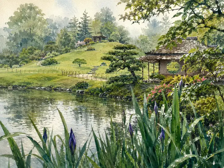 庭園の静かな吐息