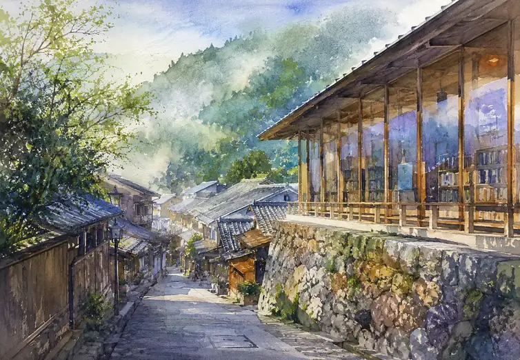 石垣と硝子が紡ぐ対話